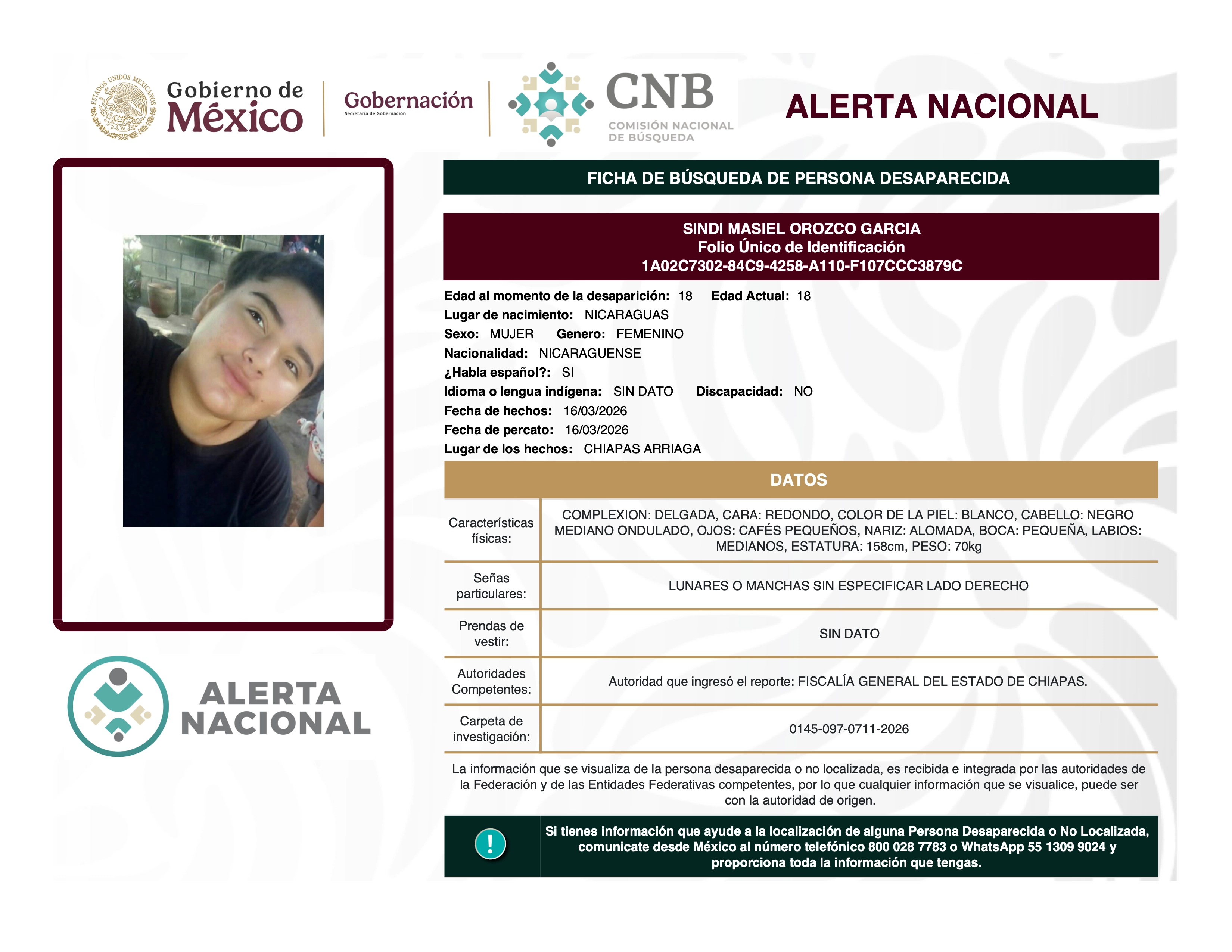 SINDI MASIEL OROZCO GARCIA